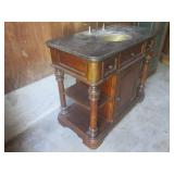 (UD2) Vintage Wood Bathroom Vanity ...