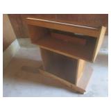 (UD2) Vintage Wood Information Stan...