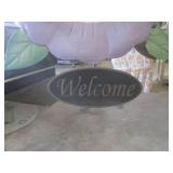 (CS) Metal Garden Rack with Welcome...