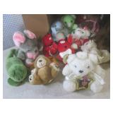 (A-1) Box Full of Plush Animals...