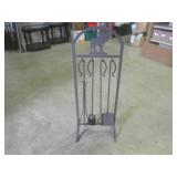 (BS) Rustic Moose Iron Fireplace To...