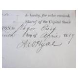 (FS) 19th- Century 1814 Stock Trans...
