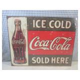 (G-1) Coca-Cola Tin Sign 16" x 12 1...