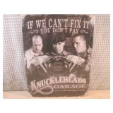(G-1) Knuckleheads Garage Tin Sign ...