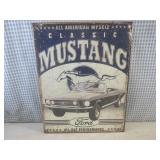 (G-1) Ford Mustang Tin Sign 16" x 1...