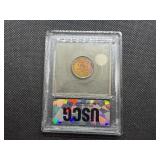 1927-P Lincoln Cent USCG MS66+ RD - Greysheet Wholesale Value for an MS66 RB is $125