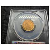1929 Lincoln Cent PCGS MS65 RB -  PCGS Price Guide Value for an MS65 RB is $40