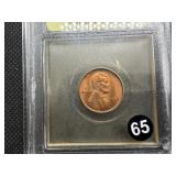 1930-S Lincoln Cent USCG MS66 RD - Greysheet Wholesale Value for an MS66 RB is $100