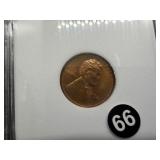 1931 Lincoln Cent CCGS MS65 RD - Greysheet Wholesale Value for an MS65 RB is $80