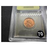 Better Date 1935-D Lincoln Cent USCG MS67 RD - Greysheet Wholesale Value for an MS66 RB is $55