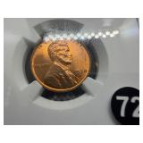 1938-D Lincoln Cent NGC MS65 RD - NGC Price Guide Value for an MS65 RD is $20