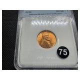 1942 Lincoln Cent NNC MS67 RD - Greysheet Wholesale Value for an MS67 RD is $110