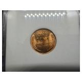 1942 Lincoln Cent NNC MS67 RD - Greysheet Wholesale Value for an MS67 RD is $110
