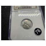1943 Steel Lincoln Cent NGC MS66 - NGC Price Guide Value for an MS66 is $60