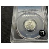1943-D Steel Lincoln Cent PCGS MS66 - PCGS Price Guide Value for an MS66 is $42