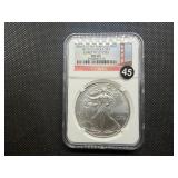 2011-S  Early Releases 1 Oz. Silver American Eagle NGC MS69  - NGC Price Guide $99