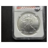 2011-S  Early Releases 1 Oz. Silver American Eagle NGC MS69  - NGC Price Guide $99