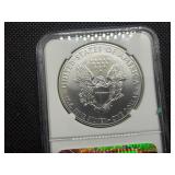 2011-S  Early Releases 1 Oz. Silver American Eagle NGC MS69  - NGC Price Guide $99