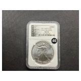 2013 Early Releases 1 Oz. Silver American Eagle NGC MS70 - Perfect Grade Coin!!  - NGC Price Guide $130