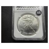 2013 Early Releases 1 Oz. Silver American Eagle NGC MS70 - Perfect Grade Coin!!  - NGC Price Guide $130