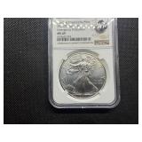 2020-P  Emergency Production 1 Oz. Silver American Eagle NGC MS69  - NGC Price Guide $135