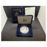 1995-P Proof 1 Oz. Silver American Eagle in Original Mint Package With COA