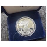 1995-P Proof 1 Oz. Silver American Eagle in Original Mint Package With COA