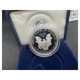 1995-P Proof 1 Oz. Silver American Eagle in Original Mint Package With COA