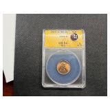 1919 Lincoln Cent ANACS MS64 RD - Greysheet Wholesale Value for an MS64 RD is $110