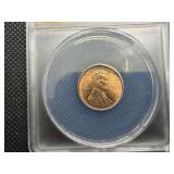 1919 Lincoln Cent ANACS MS64 RD - Greysheet Wholesale Value for an MS64 RD is $110