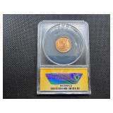 1919 Lincoln Cent ANACS MS64 RD - Greysheet Wholesale Value for an MS64 RD is $110