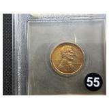 1920-D Lincoln Cent USCG MS64+ RD - Greysheet Wholesale Value for an MS64 RB is $210