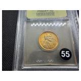 1920-D Lincoln Cent USCG MS64+ RD - Greysheet Wholesale Value for an MS64 RB is $210