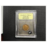 1924-P Lincoln Cent USCG MS65 RD - Greysheet Wholesale Value for an MS65 RB is $190