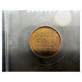 1924-P Lincoln Cent USCG MS65 RD - Greysheet Wholesale Value for an MS65 RB is $190