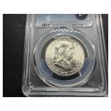 1952-S Franklin Silver Half Dollar  PCGS MS65 - PCGS Price Guide Value for an MS65 is $125