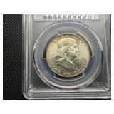 1953 Franklin Silver Half Dollar  PCGS MS65 - PCGS Price Guide Value for an MS65 is $125