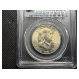 1953-S Franklin Silver Half Dollar  PCGS MS66 - PCGS Price Guide Value for an MS66 is $200