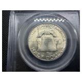 1953-S Franklin Silver Half Dollar  PCGS MS66 - PCGS Price Guide Value for an MS66 is $200