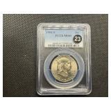 1954-S Franklin Silver Half Dollar  PCGS MS65 - PCGS Price Guide Value for an MS65 is $50
