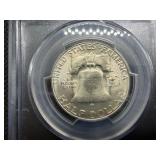 1954-S Franklin Silver Half Dollar  PCGS MS65 - PCGS Price Guide Value for an MS65 is $50