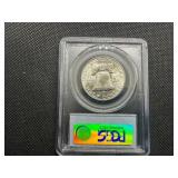 1956 Franklin Silver Half Dollar  PCGS MS64 - PCGS Price Guide Value for an MS64 is $46