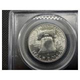1956 Franklin Silver Half Dollar  PCGS MS64 - PCGS Price Guide Value for an MS64 is $46
