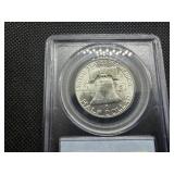 1956 Franklin Silver Half Dollar  PCGS MS64 - PCGS Price Guide Value for an MS64 is $46