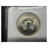 1959-D Franklin Silver Half Dollar  NGC MS65 -  NGC Price Guide Value for an MS65 is $85