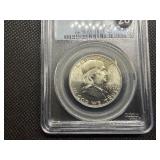 1960 Franklin Silver Half Dollar  PCGS MS65 - PCGS Price Guide Value for an MS65 is $60