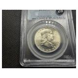 1960 Franklin Silver Half Dollar  PCGS MS65 - PCGS Price Guide Value for an MS65 is $60
