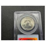 1960 Franklin Silver Half Dollar  PCGS MS65 - PCGS Price Guide Value for an MS65 is $60