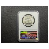 1961 Franklin Silver Half Dollar  NGC MS64 -  NGC Price Guide Value for an MS64 is $42.50