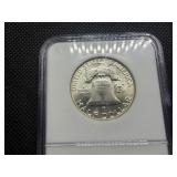 1961-D Franklin Silver Half Dollar  NGC MS65 -  NGC Price Guide Value for an MS65 is $135
